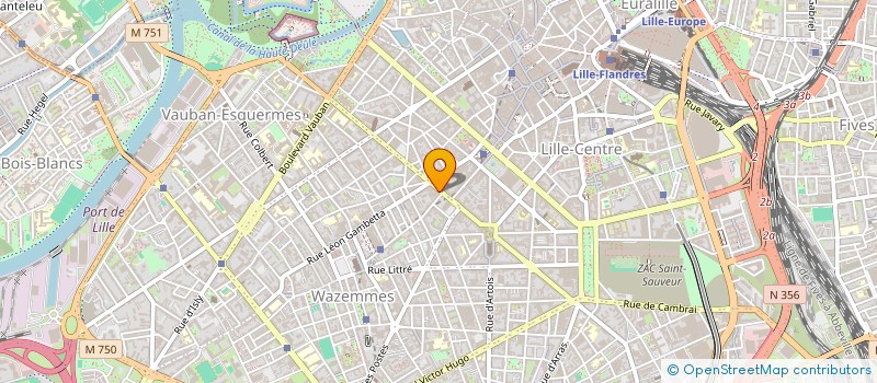 localisation de l'entreprise LIN SAS à LILLE