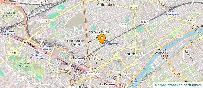 localisation de l'entreprise LIN & WENG à COURBEVOIE