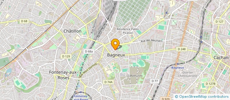 localisation de l'entreprise LIN WOK à BAGNEUX