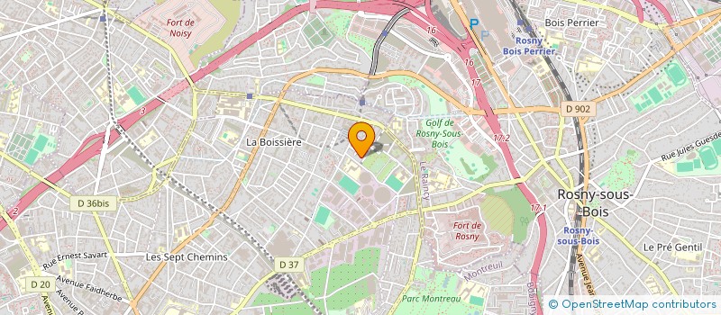 localisation de l'entreprise LINA à MONTREUIL