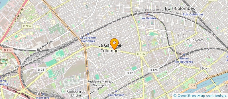 localisation de l'entreprise LINA à LA GARENNE-COLOMBES