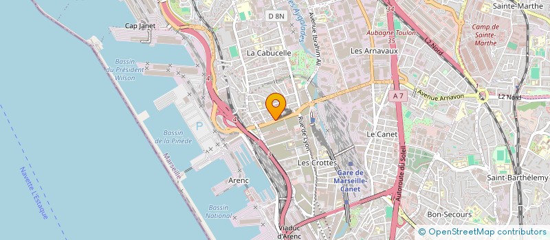 localisation de l'entreprise LINA à MARSEILLE 15EME