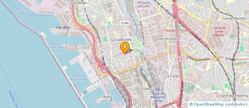 localisation de l'entreprise LINA à MARSEILLE