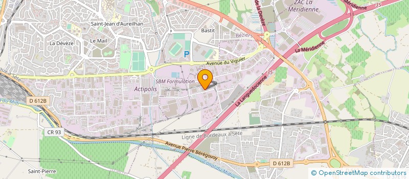 localisation de l'entreprise LINA à BEZIERS