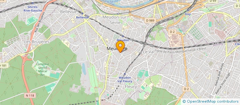 localisation de l'entreprise LINA à MEUDON