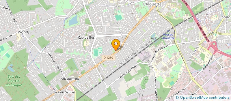 localisation de l'entreprise LINA  PESSAC