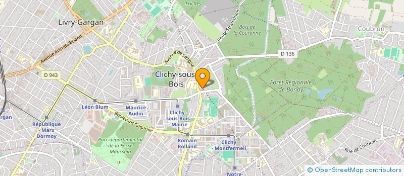 localisation de l'entreprise LINA à CLICHY-SOUS-BOIS