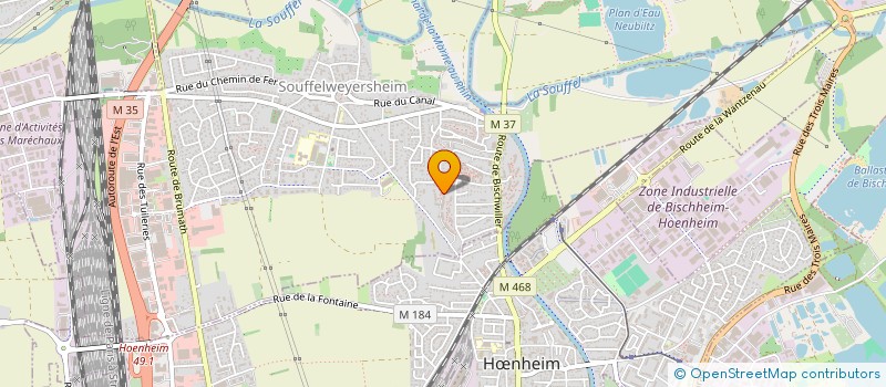 localisation de l'entreprise LINA  SOUFFELWEYERSHEIM