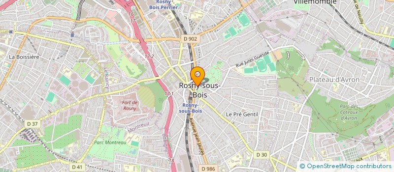 localisation de l'entreprise LINA à ROSNY-SOUS-BOIS