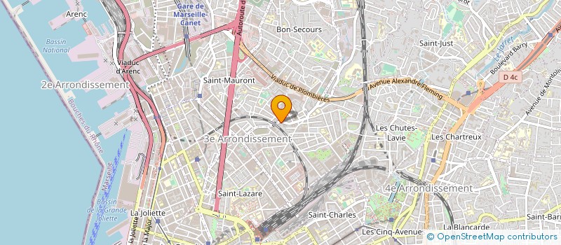 localisation de l'entreprise LINA AUTOMOBILE à MARSEILLE