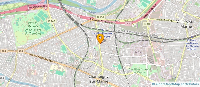 localisation de l'entreprise LINA BAZAR à GENNEVILLIERS