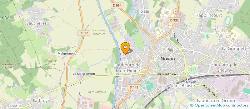 localisation de l'entreprise LINA CARRELAGE  NOYON