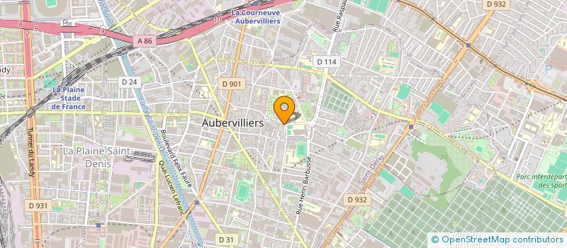 localisation de l'entreprise LINA COIFFURE  AUBERVILLIERS