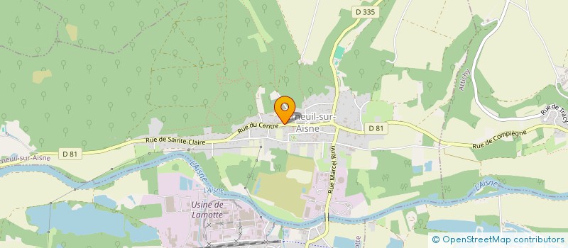 localisation de l'entreprise LINA DESIGN  BERNEUIL-SUR-AISNE