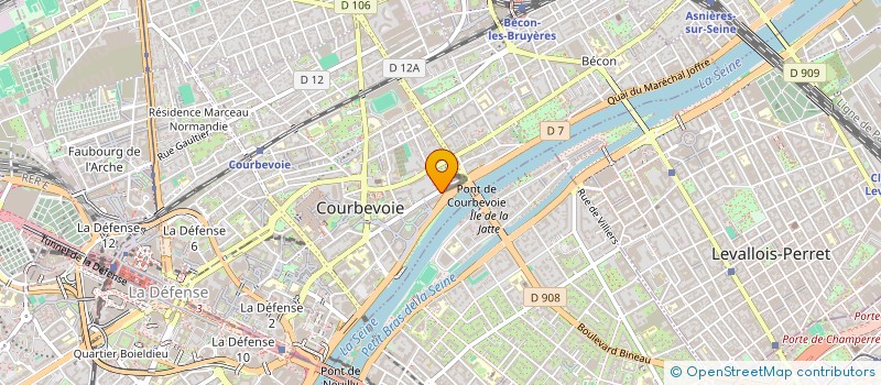 localisation de l'entreprise LINA ET RAPHAEL à COURBEVOIE