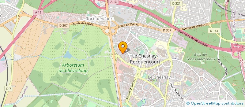 localisation de l'entreprise LINA GONCALVES  LE CHESNAY-ROCQUENCOURT