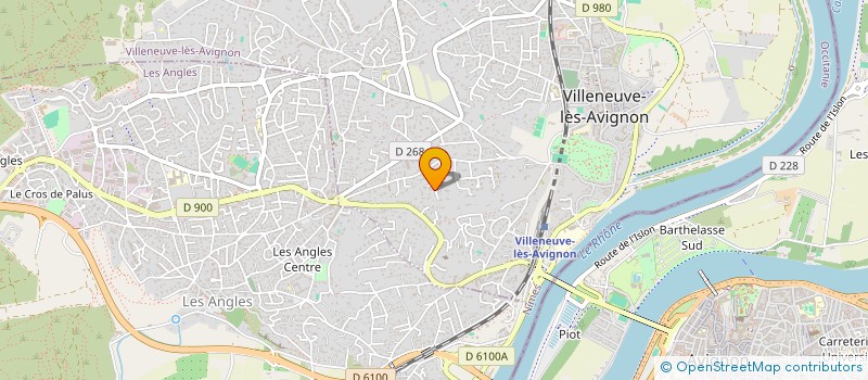 localisation de l'entreprise LINA IMMO  VILLENEUVE-LES-AVIGNON