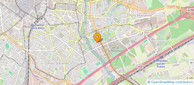 localisation de l'entreprise LINA MENUISERIES 34 à MONTPELLIER