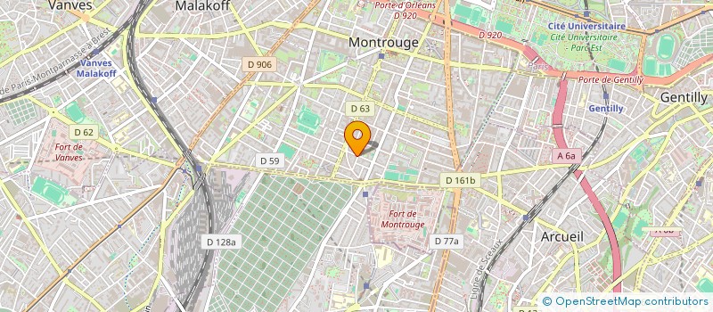 localisation de l'entreprise LINA TAXI.  MONTROUGE
