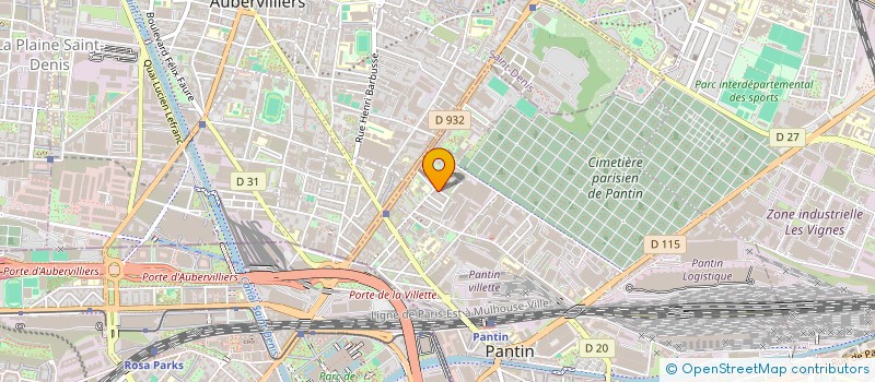 localisation de l'entreprise LINA TRANS à PANTIN