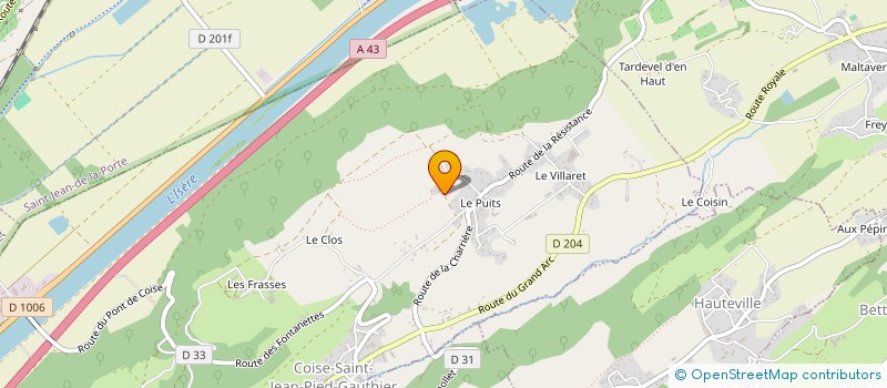 localisation de l'entreprise LINACOM à COISE-SAINT-JEAN-PIED-GAUTHIER