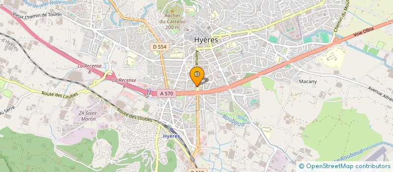 localisation de l'entreprise LINAE-E (LINAEOOE) à HYERES