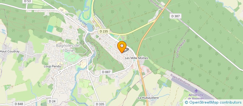 localisation de l'entreprise LINAFADI à BAGNOLES-DE-L'ORNE-NORMANDIE