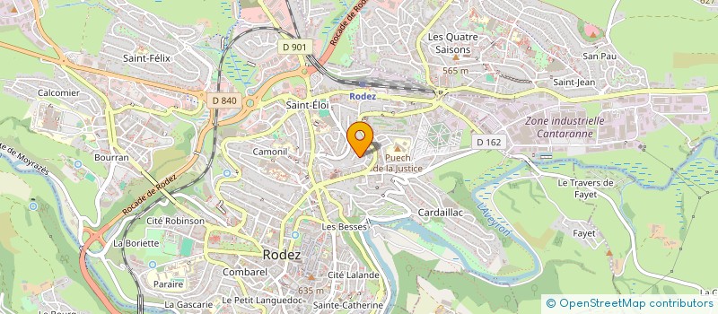 localisation de l'entreprise LINAJI  RODEZ