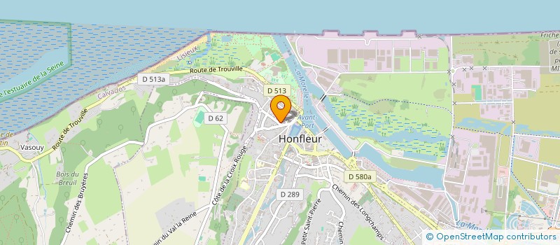 localisation de l'entreprise LINALAURE à HONFLEUR