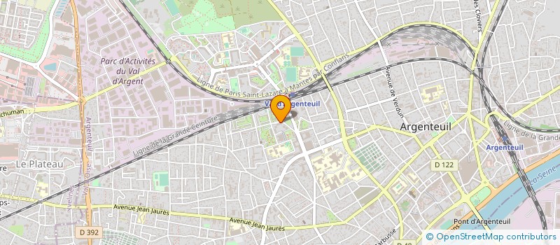 localisation de l'entreprise LINALEC  ARGENTEUIL