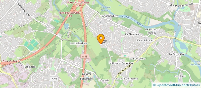 localisation de l'entreprise LINALOES à VERTOU