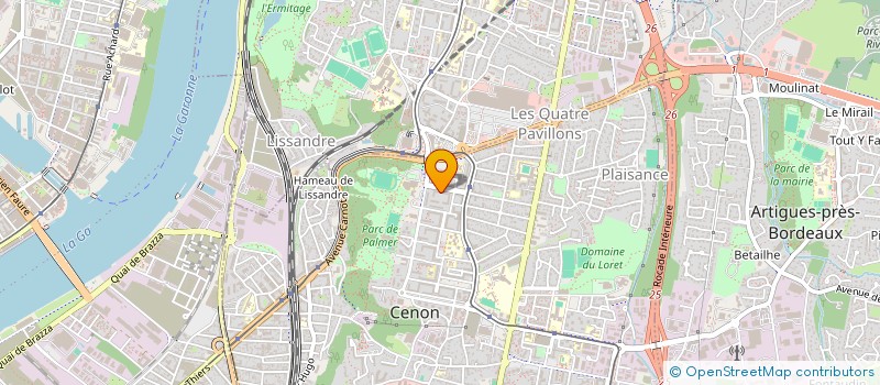 localisation de l'entreprise LINALYLIA  CENON