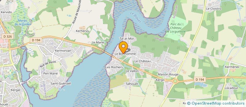 localisation de l'entreprise LINAM à KERVIGNAC