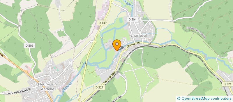 localisation de l'entreprise LINANDELLE à CHARLEVAL