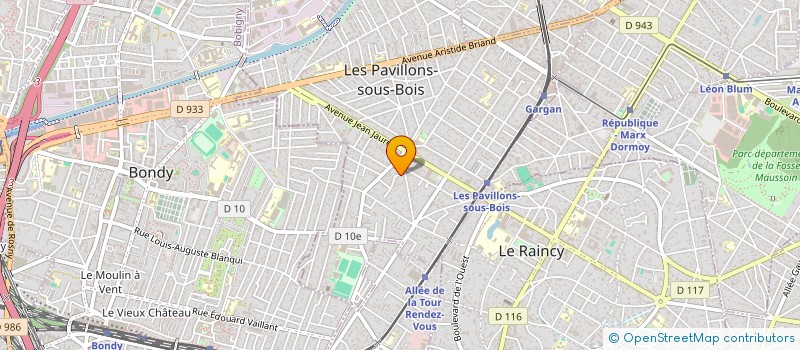 localisation de l'entreprise LINAOR 26 à LES PAVILLONS-SOUS-BOIS