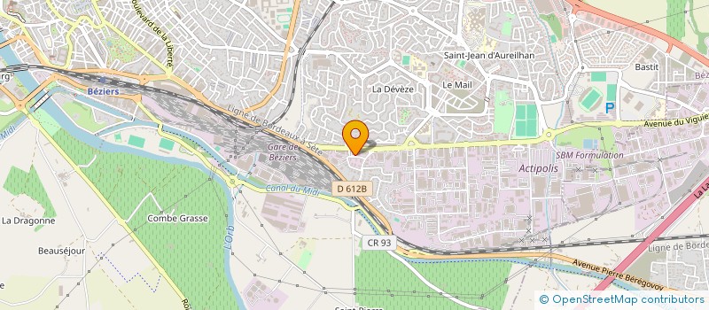 localisation de l'entreprise LINAPARK à BEZIERS