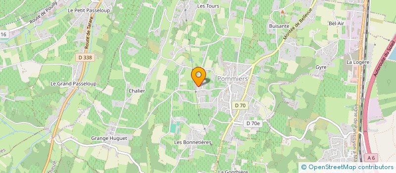 localisation de l'entreprise LINAPSE  POMMIERS