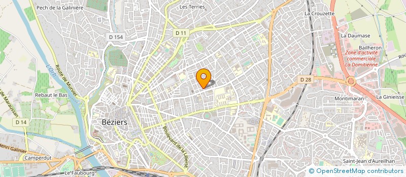 localisation de l'entreprise LINARES-COMBES à BEZIERS