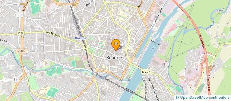 localisation de l'entreprise LINAROSA à ROANNE