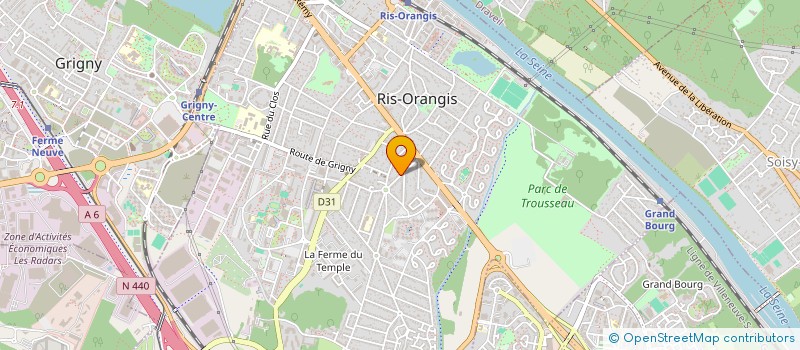 localisation de l'entreprise LINASO à RIS-ORANGIS