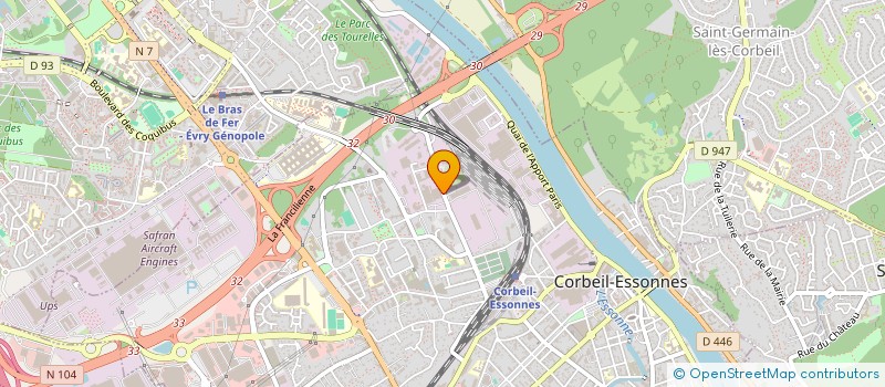 localisation de l'entreprise LINAT AUTO CORBEIL à CORBEIL-ESSONNES