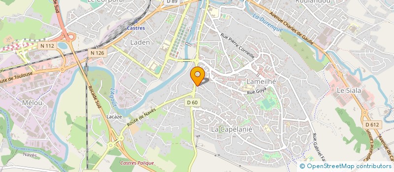 localisation de l'entreprise LINATEL  CASTRES