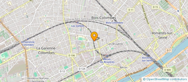 localisation de l'entreprise LINATREE à BOIS-COLOMBES