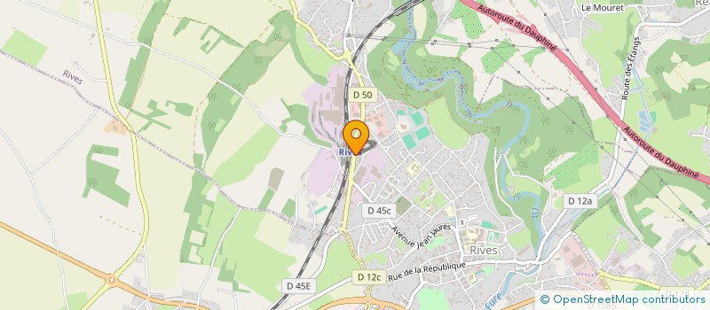 localisation de l'entreprise LINAVEN  RIVES