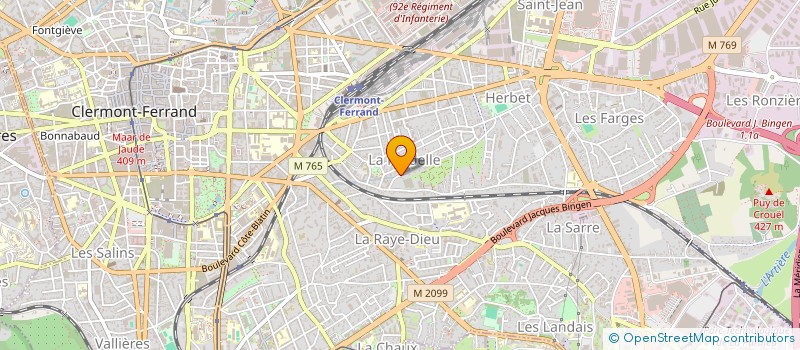 localisation de l'entreprise LINAYA  CLERMONT-FERRAND