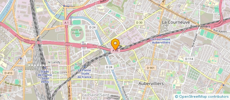 localisation de l'entreprise LINAZA  AUBERVILLIERS