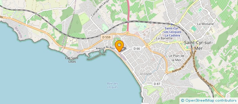 localisation de l'entreprise LINCK à SAINT-CYR-SUR-MER