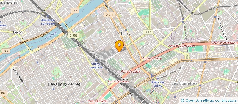 localisation de l'entreprise LINCOM SARL à CLICHY