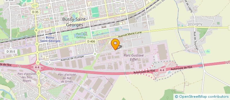 localisation de l'entreprise LINCORP  BUSSY-SAINT-GEORGES