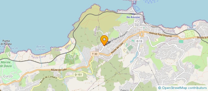 localisation de l'entreprise LINDA  L'ILE-ROUSSE